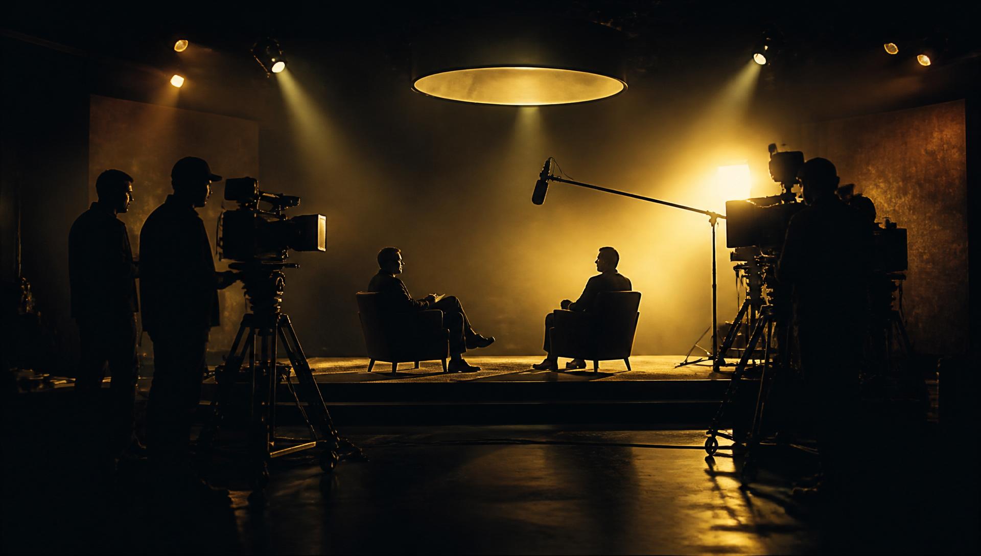Cinematic television studio at TVR Globe Studios